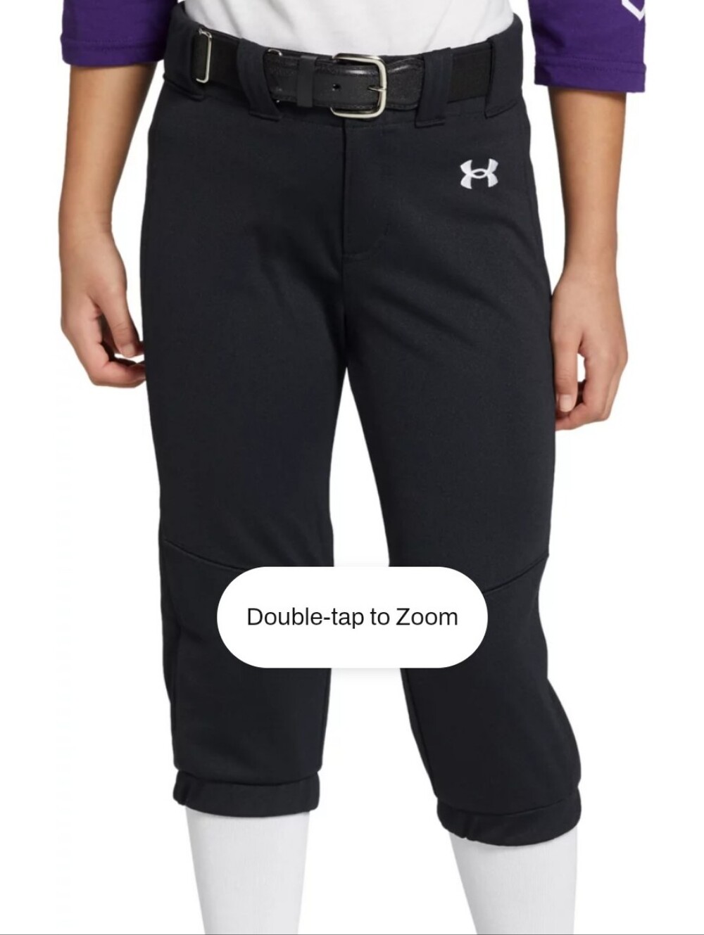 Under Armour Black Girls' Athletic Softball Shorts